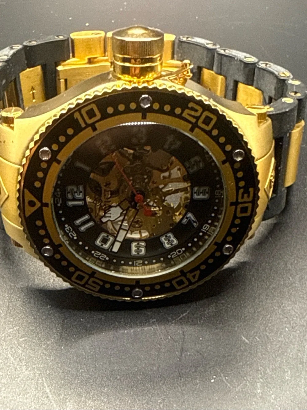 Invicta gold tone